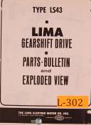 Lima-Lima, Type LS43, Gearshift Spindle Drive, Operations and Parts Manual-LS43-01